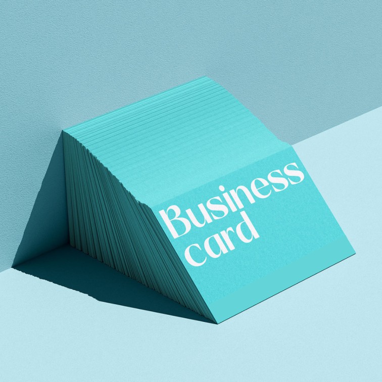 Custom Painted edge Business cards